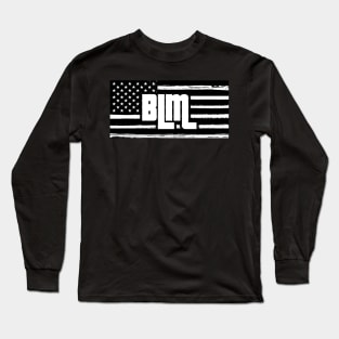 Black Lives Matter Flag Long Sleeve T-Shirt